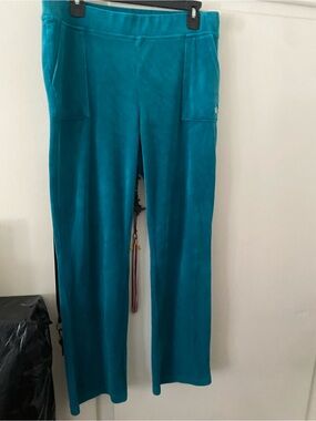 Juicy Couture Teal Velour Pants
